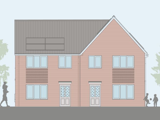 3 bedroom houses - artist's impression subject to change. CGI’s are representative of the house type and not necessarily the specified plot as some details including finishes and roof colour may vary.